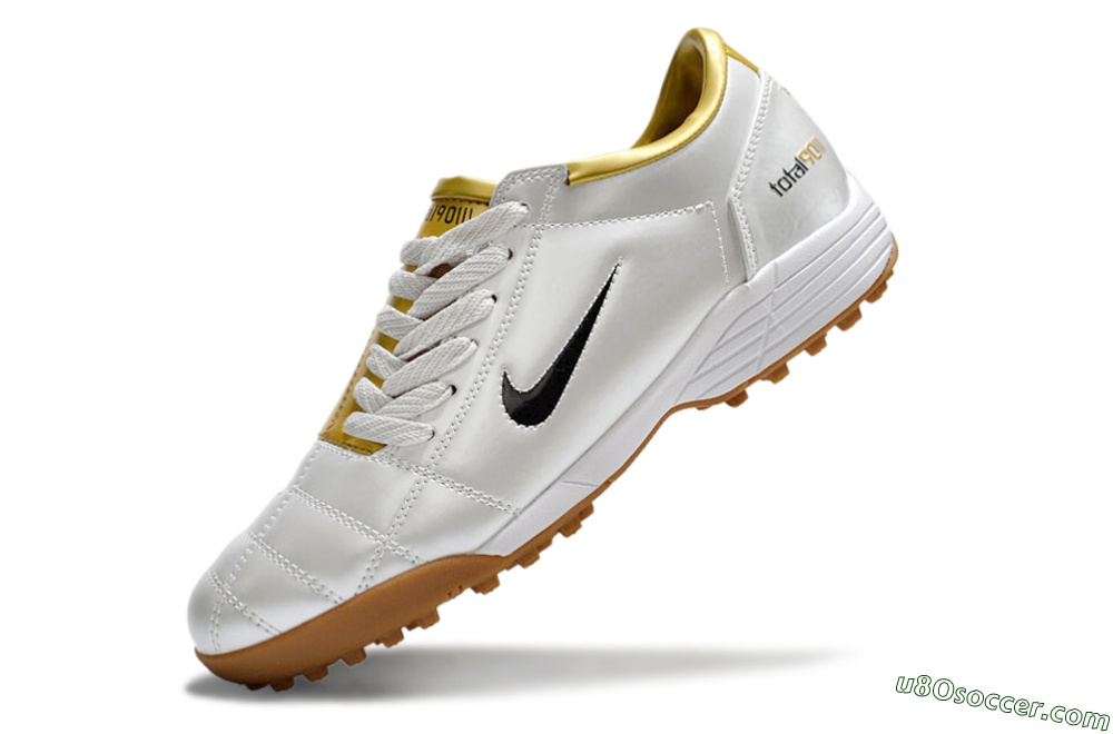 Nike Total 90 II TF Artificial Turf Soccer Shoes - Silver/Black/Gold 5