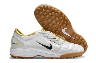 Nike Total 90 II TF Artificial Turf Soccer Shoes - Silver/Black/Gold