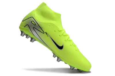 Nike Air Zoom Mercurial Superfly 10 Academy AG Artificial Grass Soccer Cleats - Yellow/Black/Silver