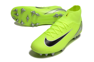 Nike Air Zoom Mercurial Superfly 10 Academy AG Artificial Grass Soccer Cleats - Yellow/Black/Silver