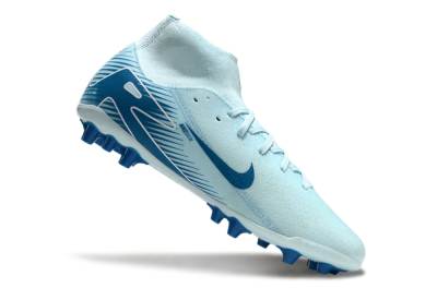 Nike Air Zoom Mercurial Superfly 10 Academy AG Artificial Grass Soccer Cleats - Jade/Blue/White