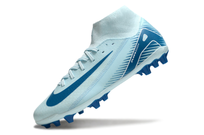 Nike Air Zoom Mercurial Superfly 10 Academy AG Artificial Grass Soccer Cleats - Jade/Blue/White