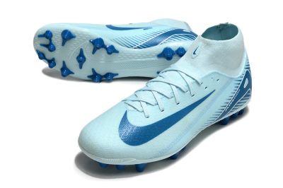 Nike Air Zoom Mercurial Superfly 10 Academy AG Artificial Grass Soccer Cleats - Jade/Blue/White