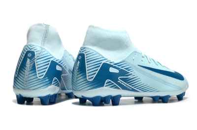 Nike Air Zoom Mercurial Superfly 10 Academy AG Artificial Grass Soccer Cleats - Jade/Blue/White