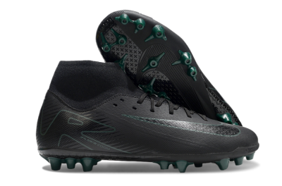 Nike Air Zoom Mercurial Superfly 10 Academy AG Artificial Grass Soccer Cleats - Black/Green