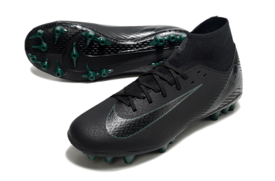 Nike Air Zoom Mercurial Superfly 10 Academy AG Artificial Grass Soccer Cleats - Black/Green