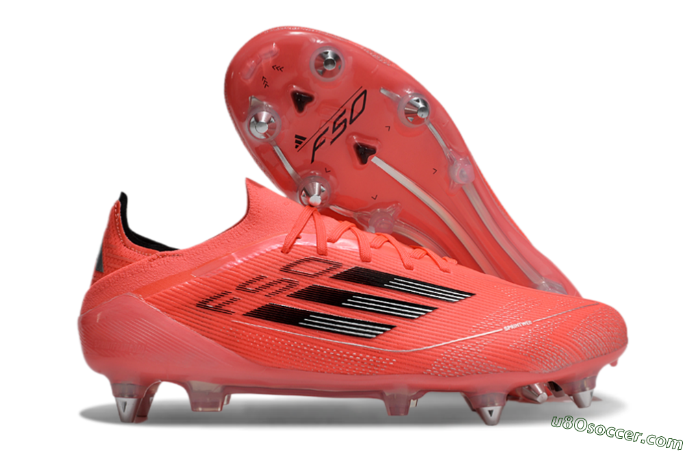 Adidas F50 Elite SG Soft Ground Soccer Cleats - Red/Black/Silver 1