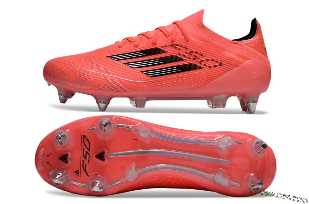 Adidas F50 Elite SG Soft Ground Soccer Cleats - Red/Black/Silver 0