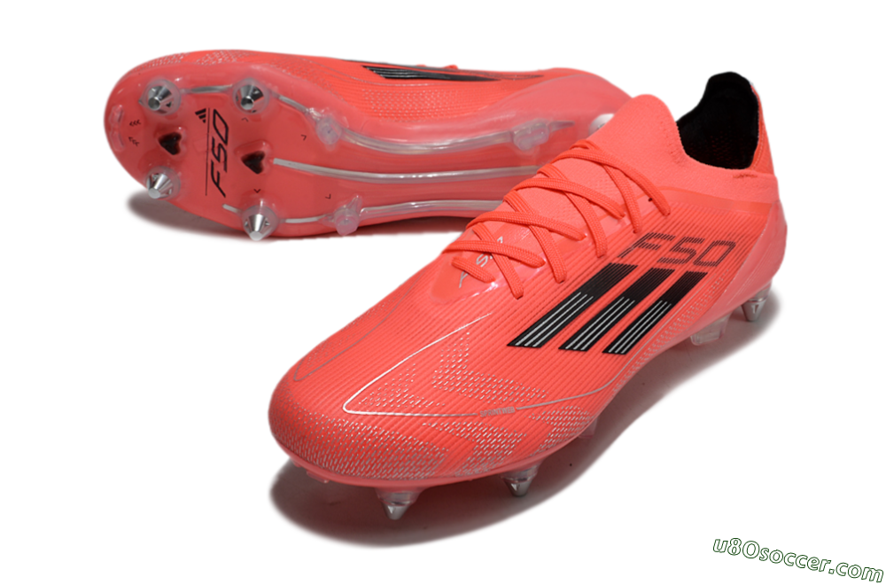 Adidas F50 Elite SG Soft Ground Soccer Cleats - Red/Black/Silver 3