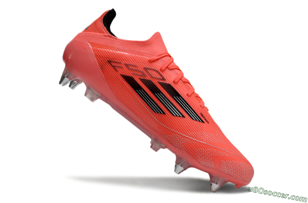 Adidas F50 Elite SG Soft Ground Soccer Cleats - Red/Black/Silver 4