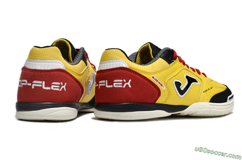 Joma Top Flex IC Indoor & Futsal Soccer Shoes - Yellow/Black/Red 6