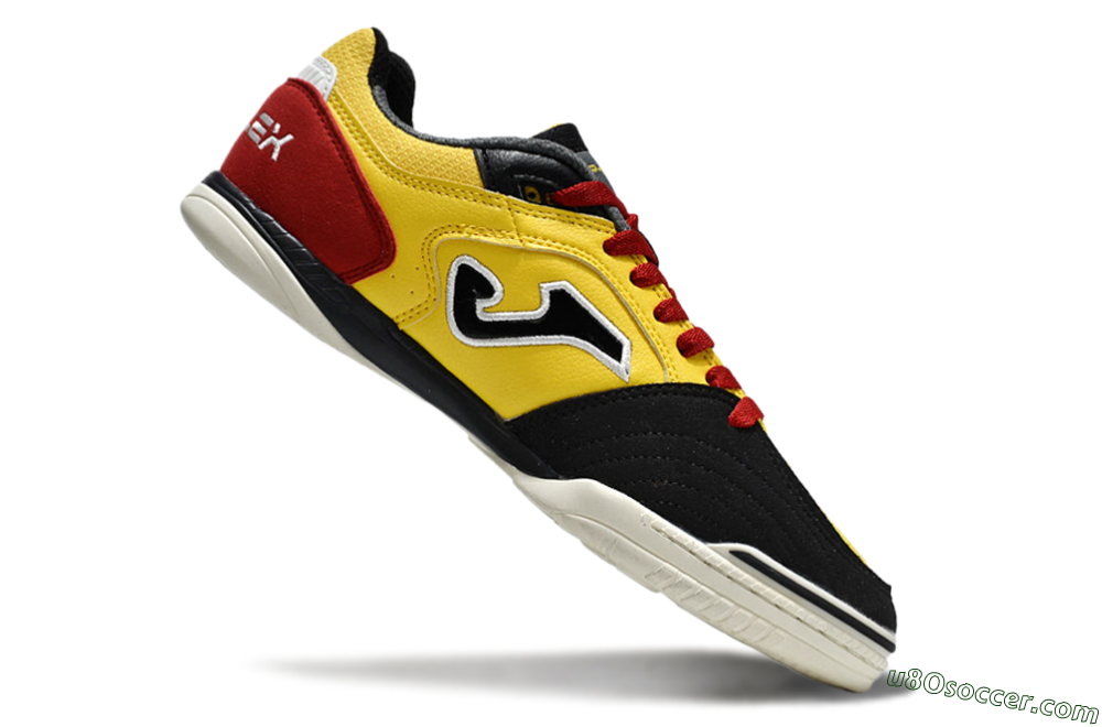 Joma Top Flex IC Indoor & Futsal Soccer Shoes - Yellow/Black/Red 4