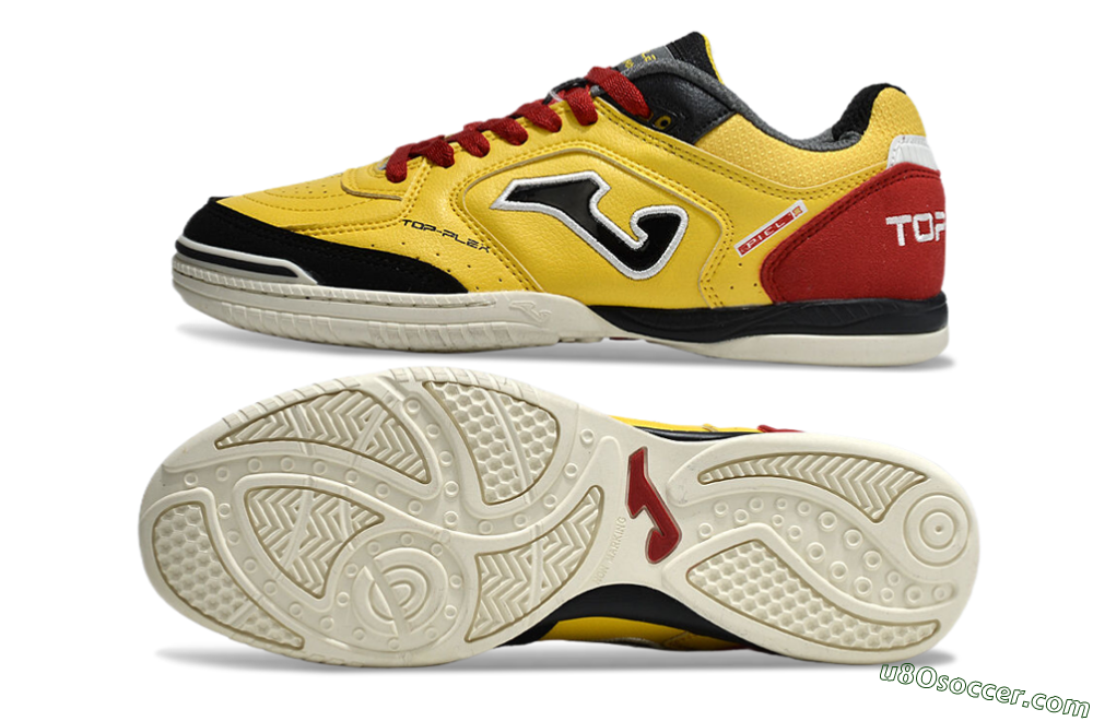 Joma Top Flex IC Indoor & Futsal Soccer Shoes - Yellow/Black/Red 0