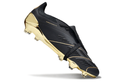 Adidas Predator Elite Foldover Tongue FG Firm Ground Soccer Cleats - Black/Gold