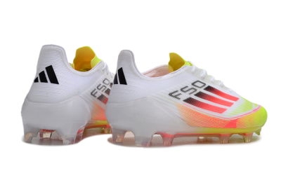 Adidas F50 Elite FG Firm Ground Soccer Cleats - White/Yellow/Red