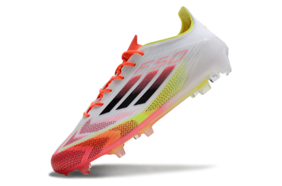 Adidas F50 Elite FG Firm Ground Soccer Cleats - White/Red/Yellow