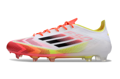 Adidas F50 Elite FG Firm Ground Soccer Cleats - White/Red/Yellow