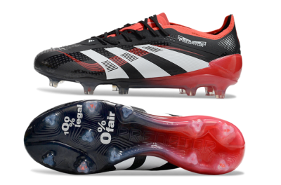 Adidas Predator 24 Elite FG Firm Ground Soccer Cleats - Black/White/Red