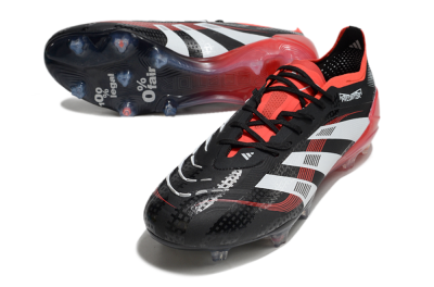 Adidas Predator 24 Elite FG Firm Ground Soccer Cleats - Black/White/Red