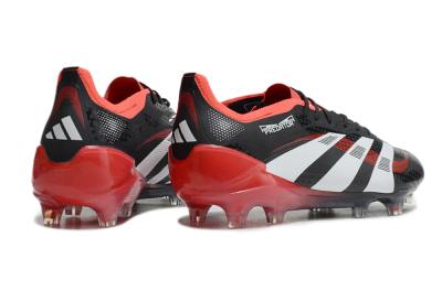 Adidas Predator 24 Elite FG Firm Ground Soccer Cleats - Black/White/Red