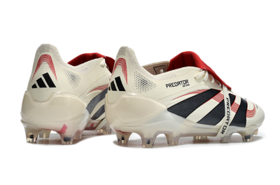 Adidas Predator Elite Foldover Tongue FG Firm Ground Soccer Cleats - Beige/Black/Red