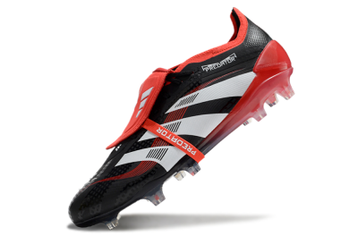 Adidas Predator Elite Foldover Tongue FG Firm Ground Soccer Cleats - Black/White/Red