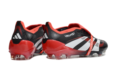 Adidas Predator Elite Foldover Tongue FG Firm Ground Soccer Cleats - Black/White/Red