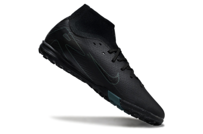 Nike Air Zoom Mercurial Superfly 10 Elite TF Artificial Turf Soccer Shoes - Black/Green/Silver