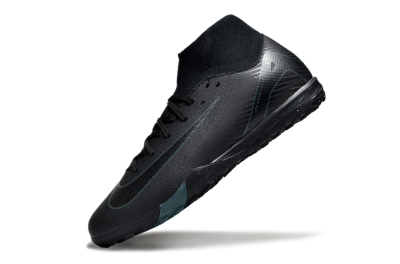 Nike Air Zoom Mercurial Superfly 10 Elite TF Artificial Turf Soccer Shoes - Black/Green/Silver