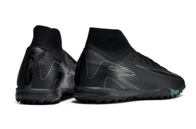 Nike Air Zoom Mercurial Superfly 10 Elite TF Artificial Turf Soccer Shoes - Black/Green/Silver