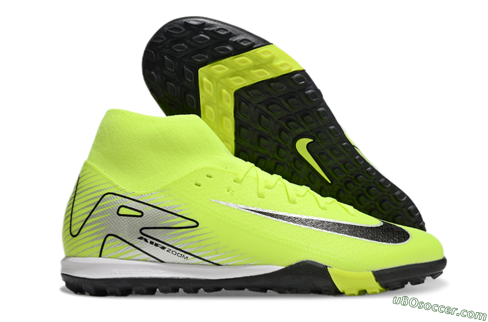 Nike Air Zoom Mercurial Superfly 10 Elite TF Artificial Turf Soccer Shoes - Yellow/Black/Silver 1