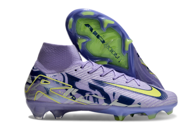 Nike Air Zoom Mercurial Superfly 10 Elite FG Firm Ground Soccer Cleats - Purple/Yellow/White