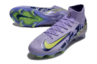 Nike Air Zoom Mercurial Superfly 10 Elite FG Firm Ground Soccer Cleats - Purple/Yellow/White