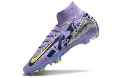 Nike Air Zoom Mercurial Superfly 10 Elite FG Firm Ground Soccer Cleats - Purple/Yellow/White