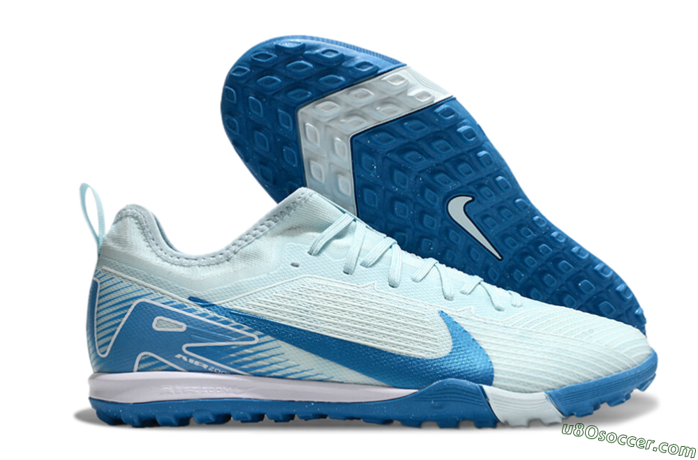 Nike Air Zoom Mercurial Vapor 16 Pro TF Artificial Turf Soccer Shoes - Jade/Blue/White 1
