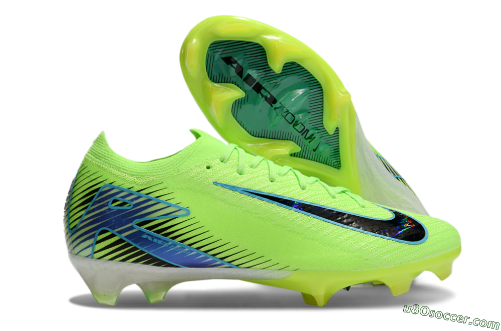 Nike Air Zoom Mercurial Vapor 16 Elite FG Firm Ground Soccer Cleats - Yellow/Black/Blue 1