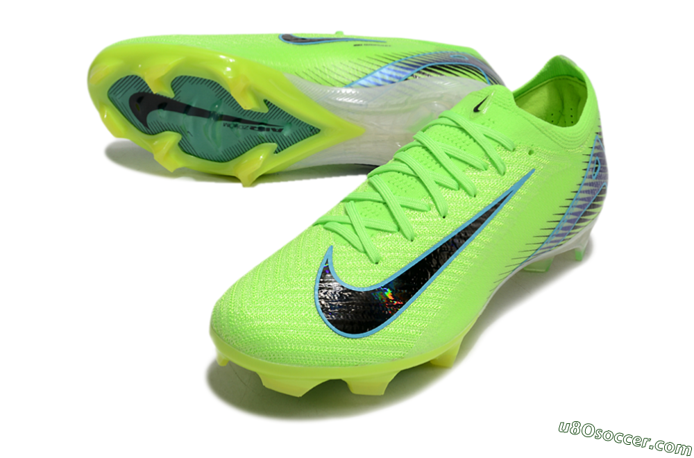 Nike Air Zoom Mercurial Vapor 16 Elite FG Firm Ground Soccer Cleats - Yellow/Black/Blue 3