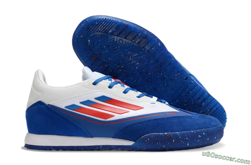 Adidas F50 Elite Messi IC Indoor & Futsal Soccer Shoes - Blue/White/Red 1