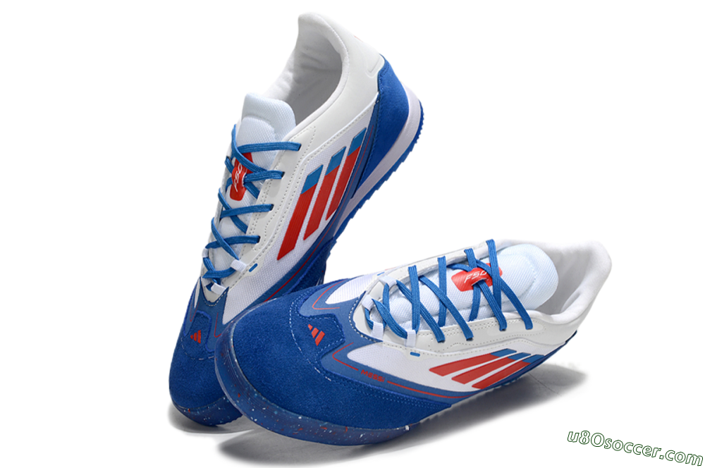 Adidas F50 Elite Messi IC Indoor & Futsal Soccer Shoes - Blue/White/Red 3