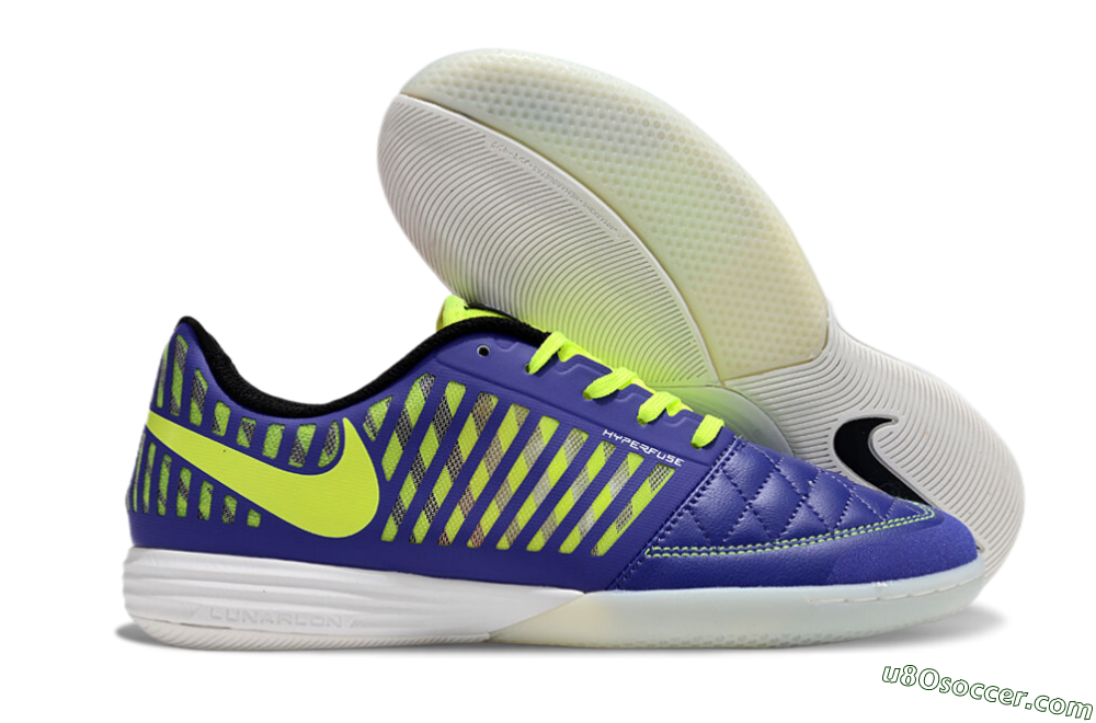 Nike Lunar Gato 2 IC Indoor & Futsal Soccer Shoes - Blue/Yellow/White 1