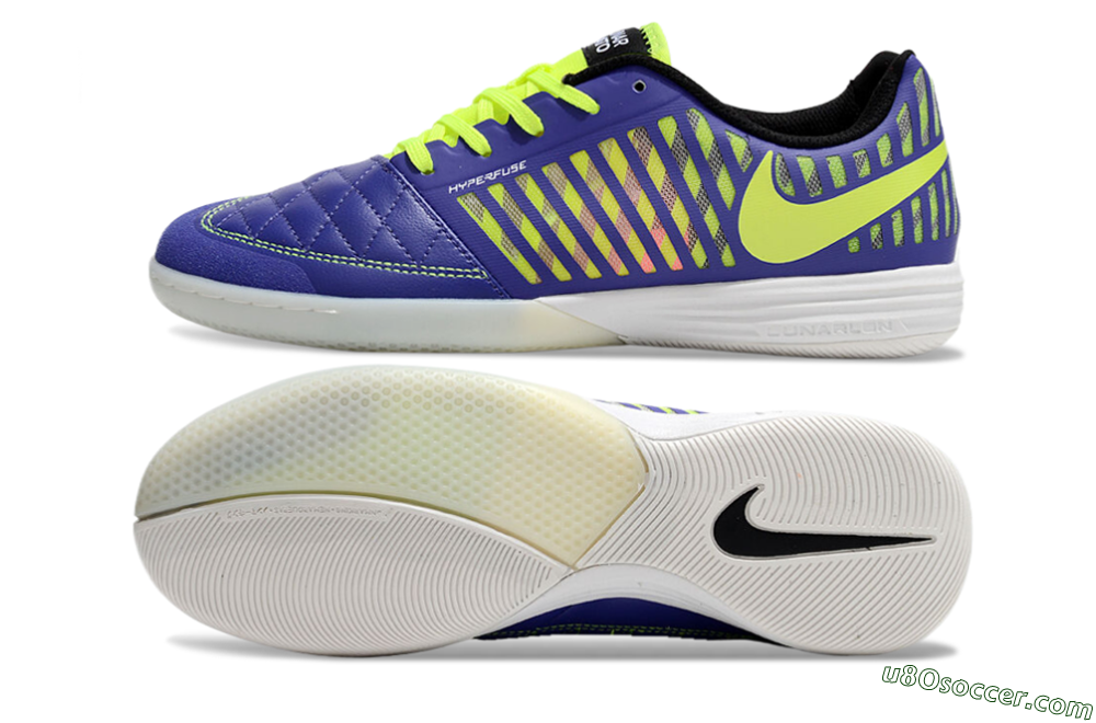 Nike Lunar Gato 2 IC Indoor & Futsal Soccer Shoes - Blue/Yellow/White 0