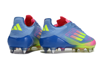 Adidas F50 Elite SG Soft Ground Soccer Cleats - Blue/Pink/Yellow