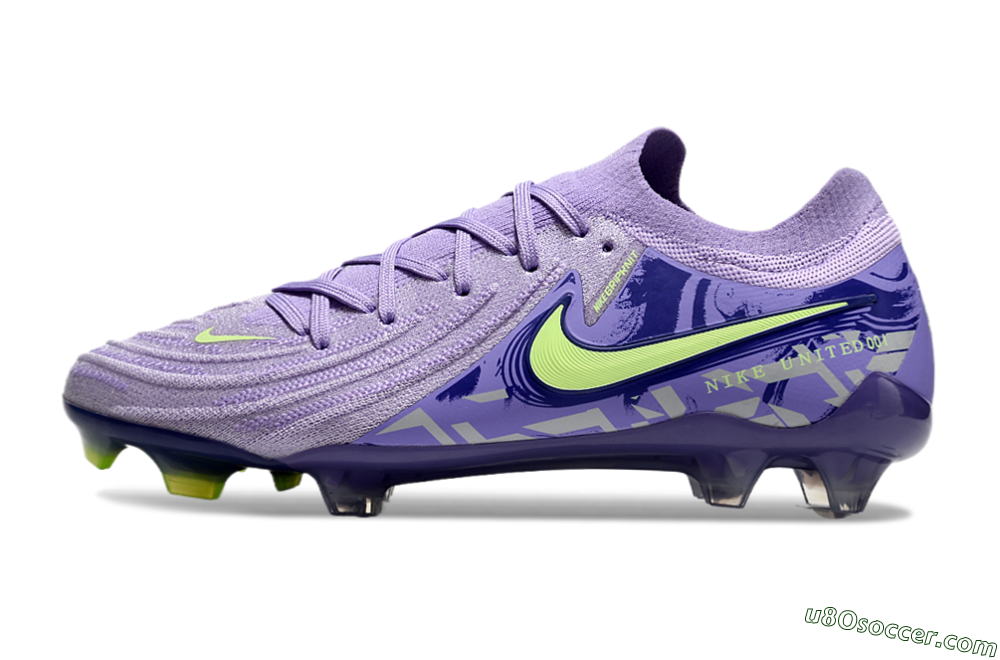Nike Phantom Luna Elite FG Firm Ground Soccer Cleats - Purple/Yellow/White 2