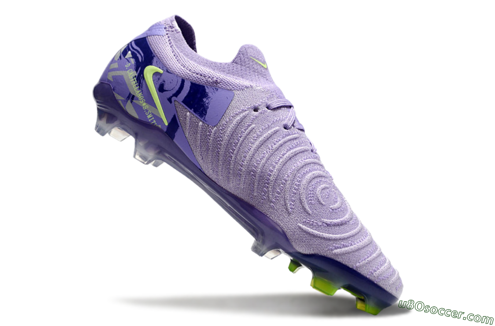 Nike Phantom Luna Elite FG Firm Ground Soccer Cleats - Purple/Yellow/White 4