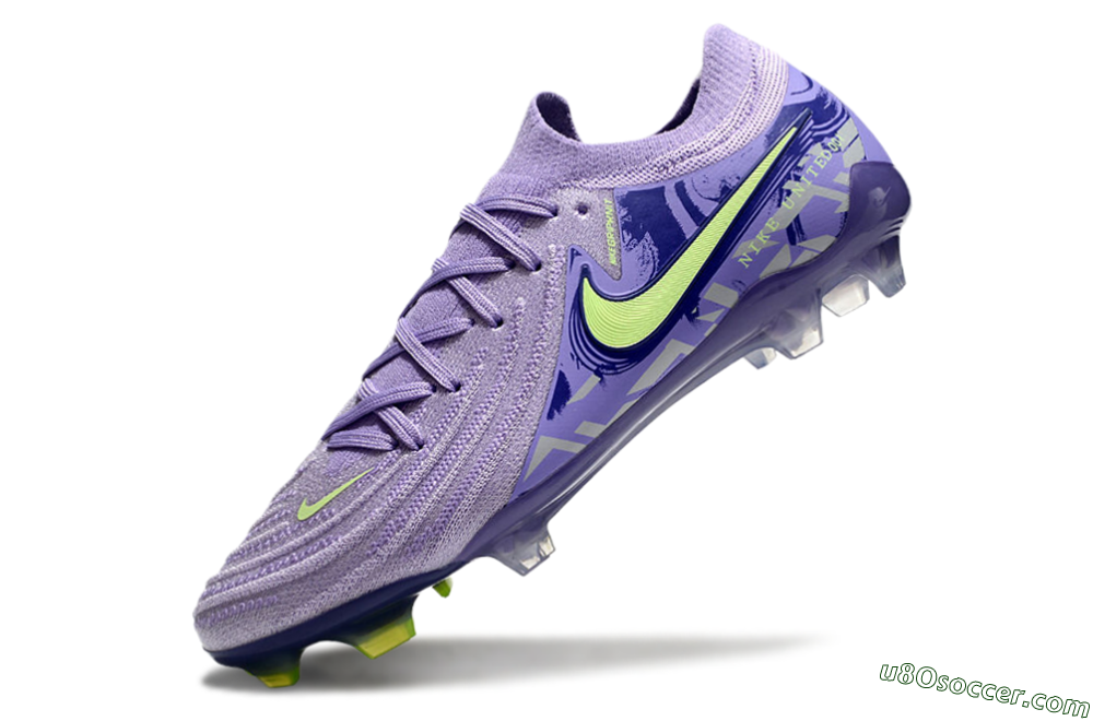 Nike Phantom Luna Elite FG Firm Ground Soccer Cleats - Purple/Yellow/White 5