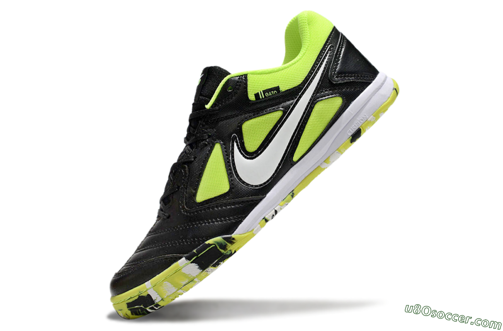 Supreme x Nike SB Gato IC Indoor & Futsal Soccer Shoes - Black/Yellow/White 5