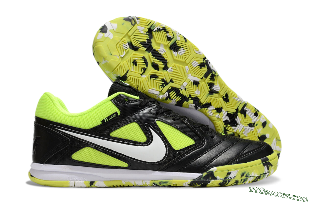 Supreme x Nike SB Gato IC Indoor & Futsal Soccer Shoes - Black/Yellow/White 1