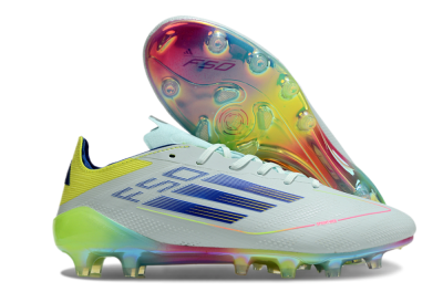 Adidas F50 Elite AG Artificial Grass Soccer Cleats - Jade/Blue/Yellow