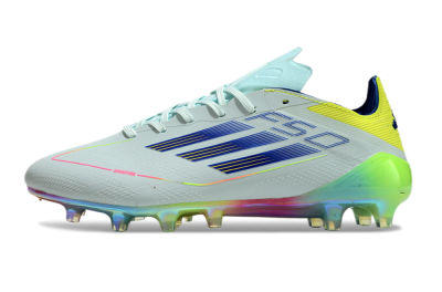 Adidas F50 Elite AG Artificial Grass Soccer Cleats - Jade/Blue/Yellow