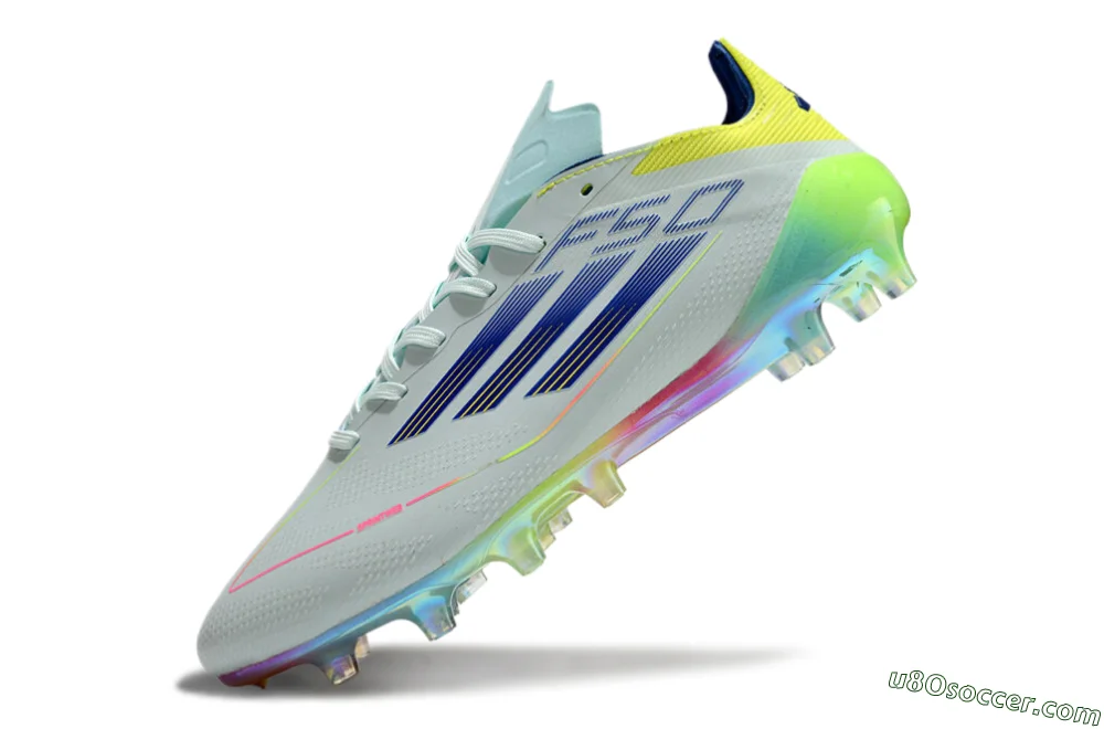 Adidas F50 Elite AG Soccer Cleats - Jade/Blue/Yellow